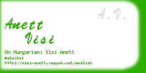 anett visi business card